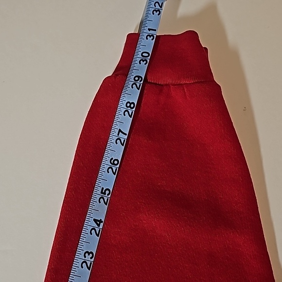 Vintage Patchwork Quilt Denim Jacket Coat Red Long Sleeve XL Pocket Boho Western - Picture 13 of 15